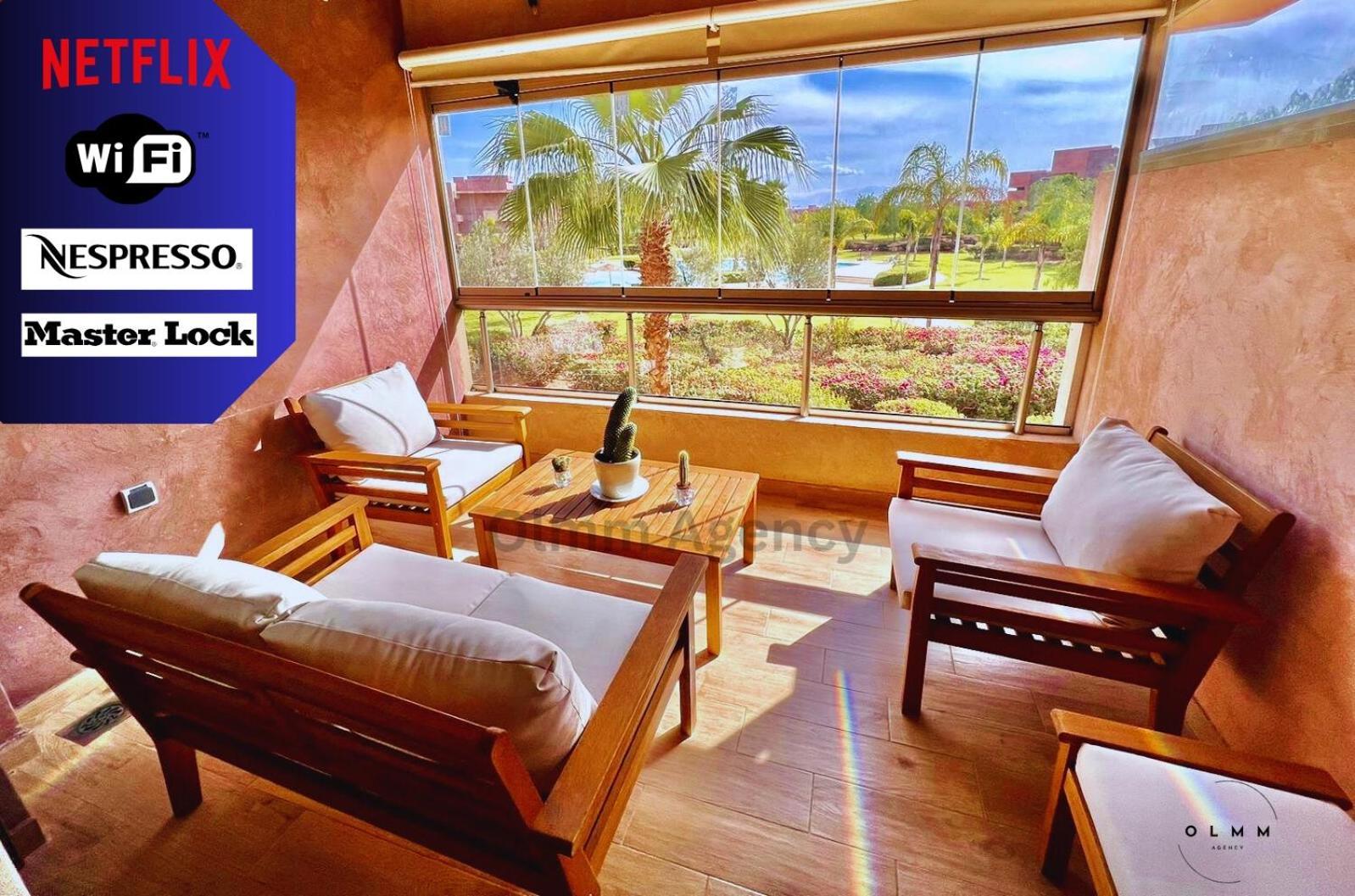 מרקש Luxurious Stay At Prestigia Golf Marrakech With Golf Course, Pool, And Breathtaking Atlas Mountains View מראה חיצוני תמונה