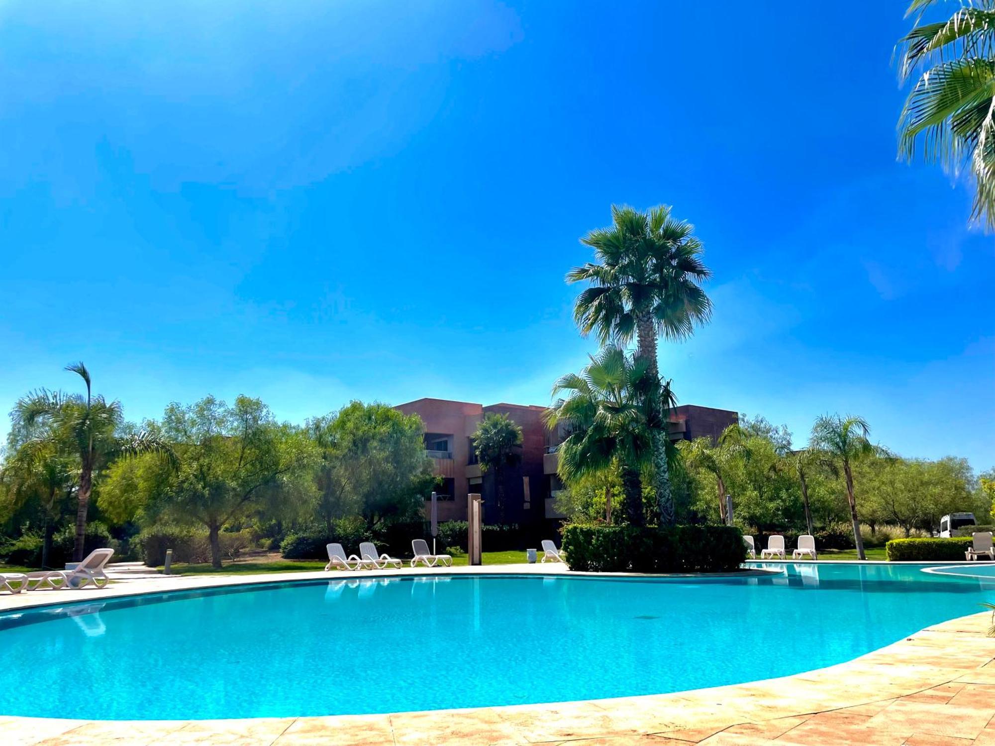 מרקש Luxurious Stay At Prestigia Golf Marrakech With Golf Course, Pool, And Breathtaking Atlas Mountains View מראה חיצוני תמונה