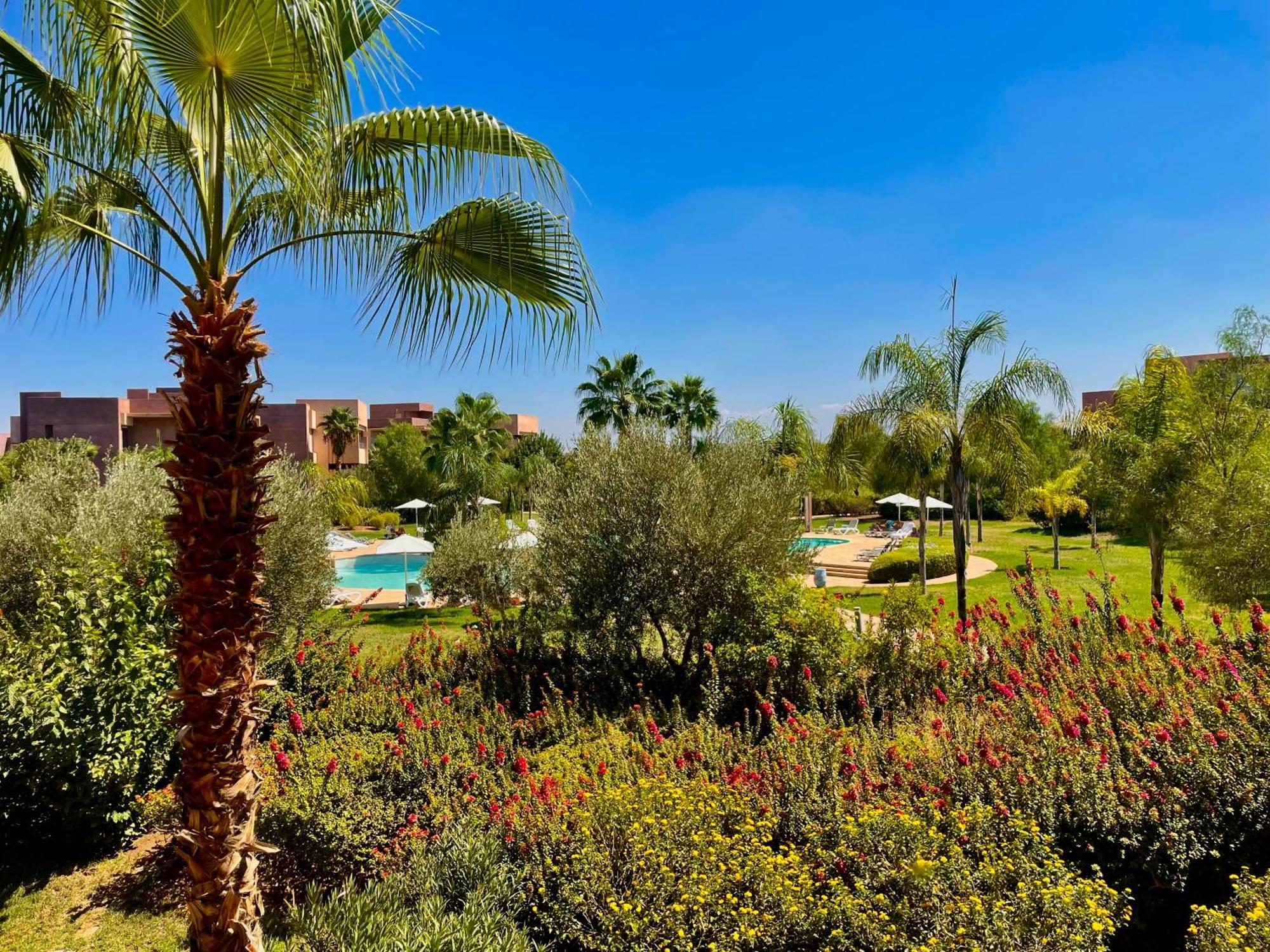 מרקש Luxurious Stay At Prestigia Golf Marrakech With Golf Course, Pool, And Breathtaking Atlas Mountains View מראה חיצוני תמונה
